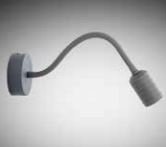 APPLIQUE FLESSIBILE GRIGIO 41 CM 42 W 1XE27