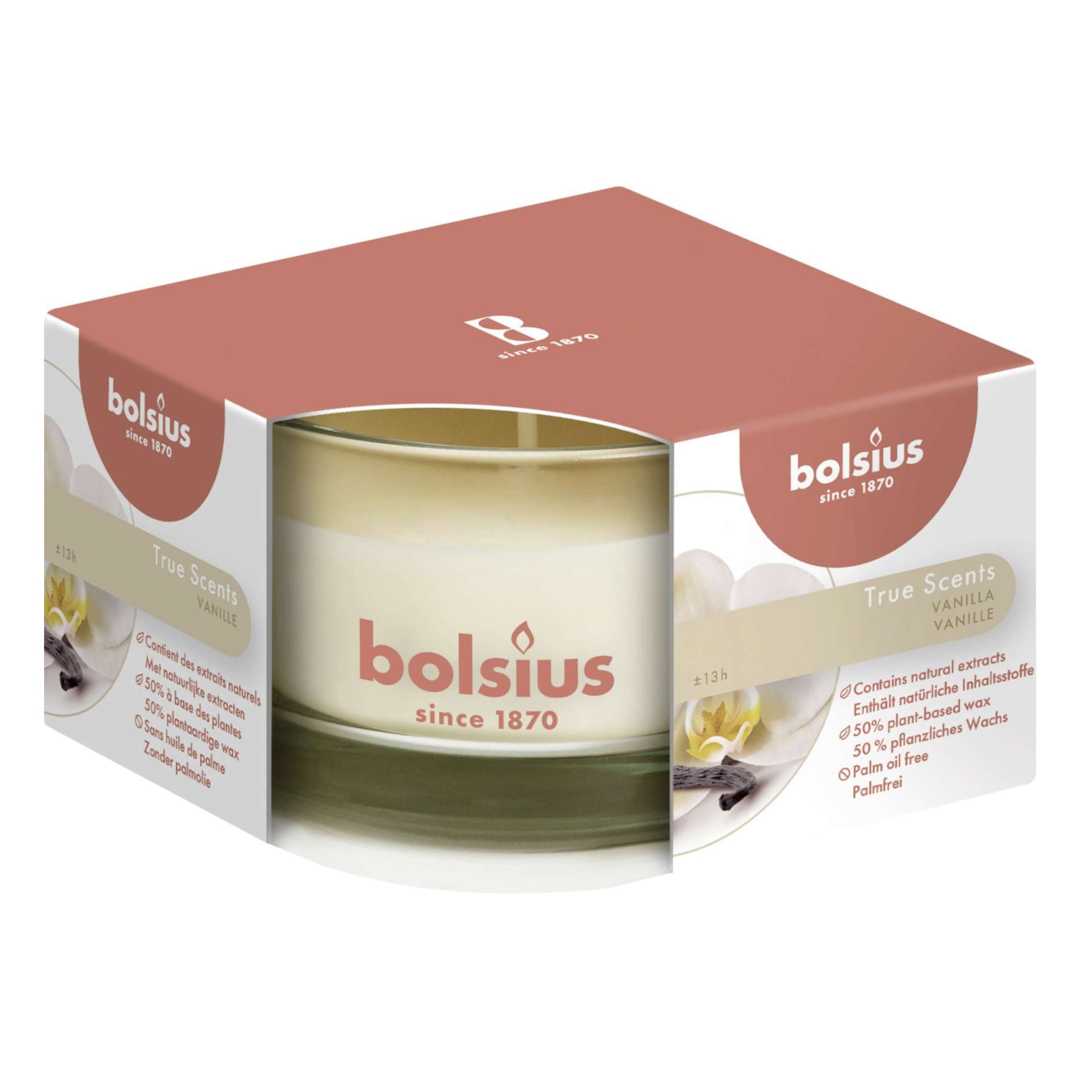 Candele in vetro profumate Bolsius 5