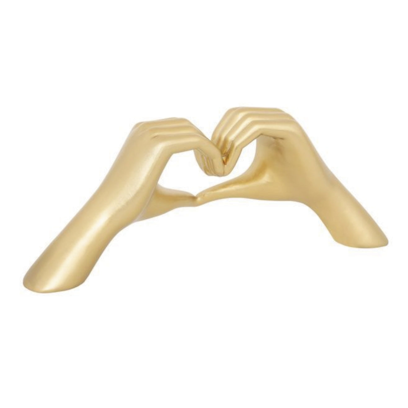 Decorazione Cuore "Amy" in Resina Dorata ‚Äì 31 cm