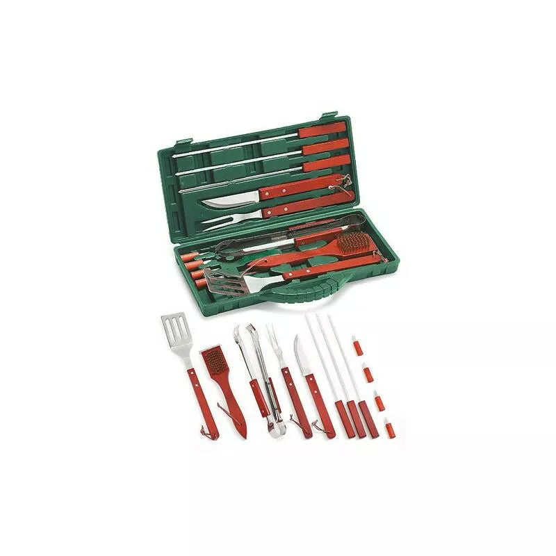 Set valigetta 12 pezzi INOX BBQ