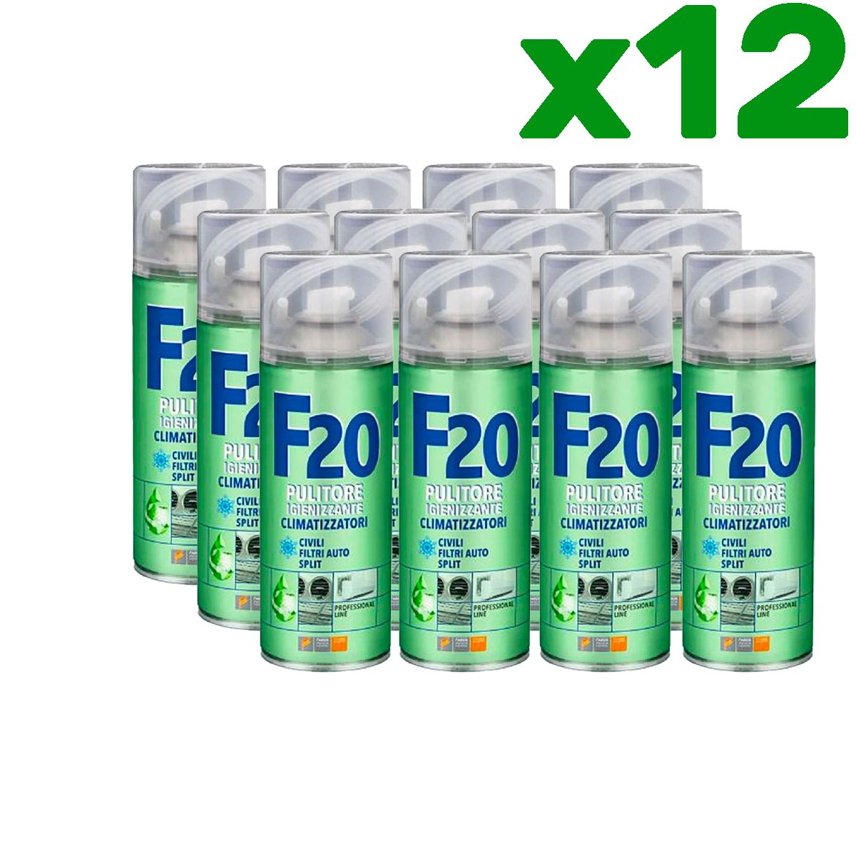 Pulitore e igienizzante climatizzatori F20 400ml x12
