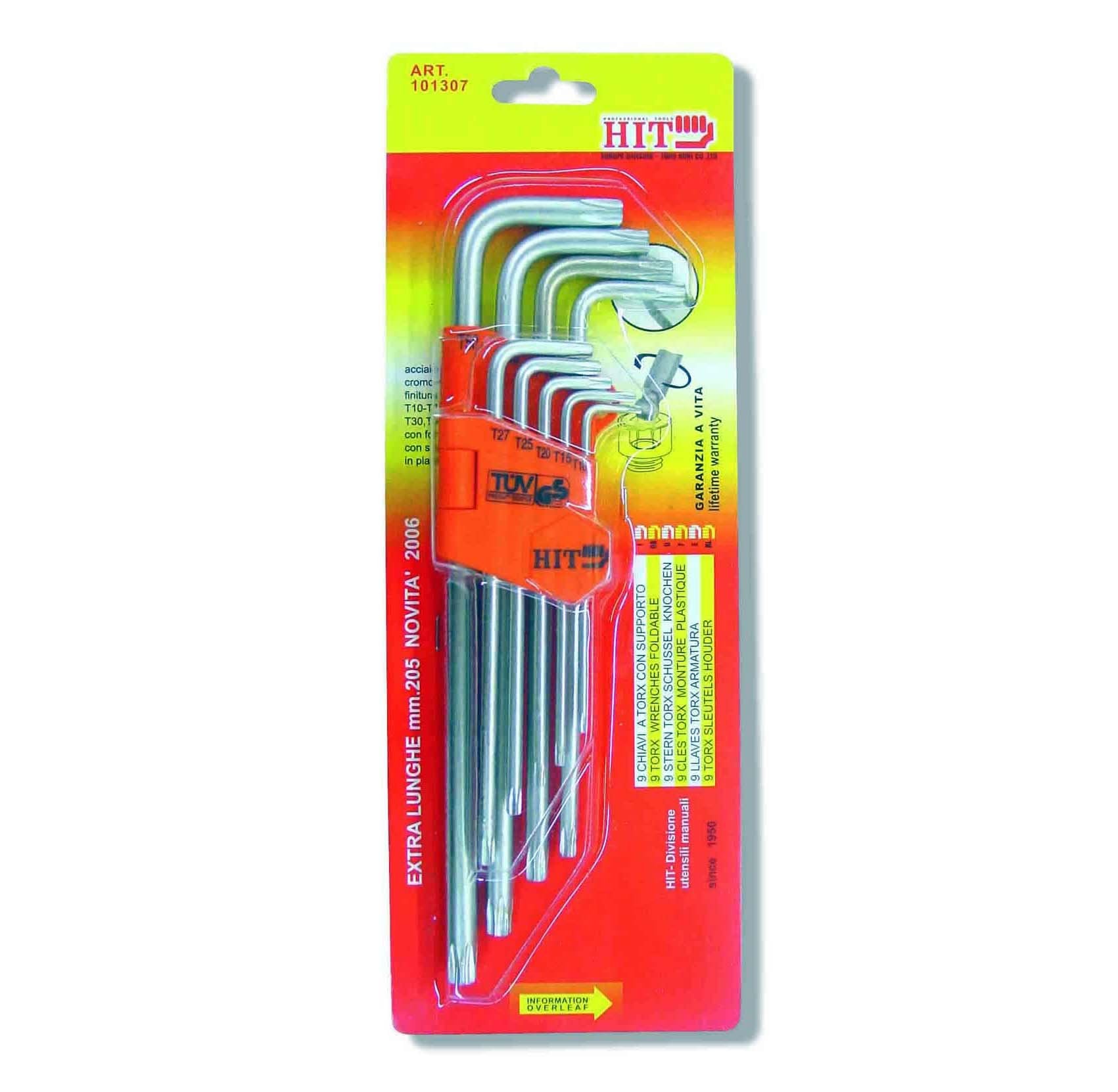 Serie 9 chiavi Torx