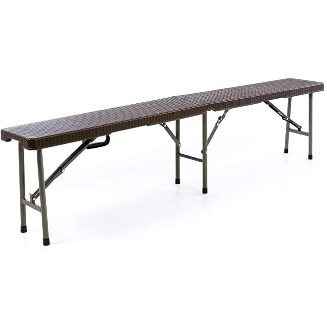 Panchina pieghevole effetto rattan