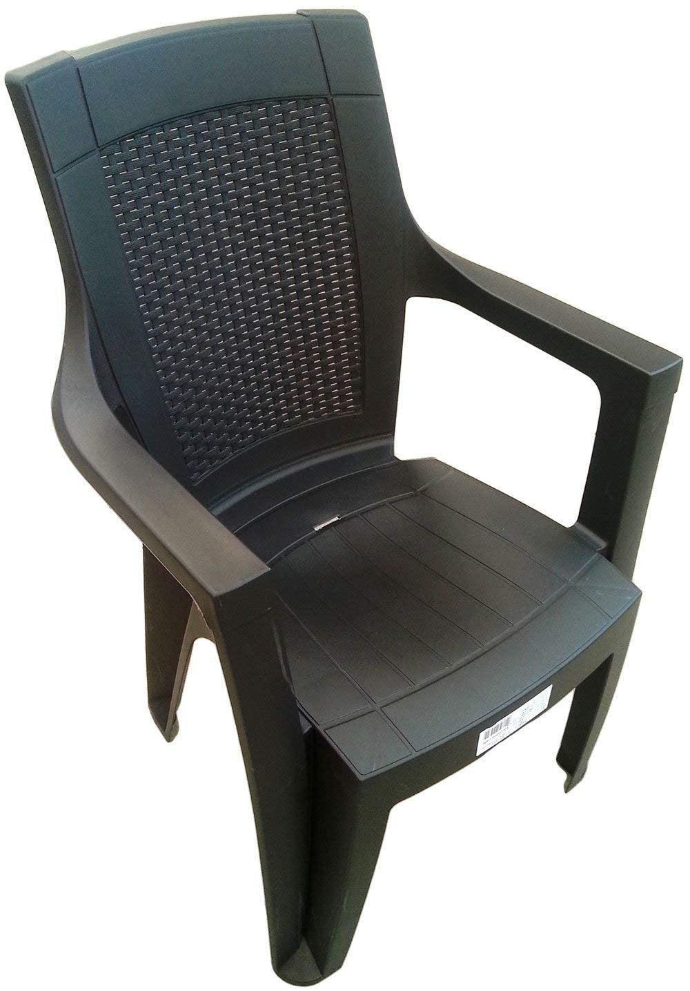 SEDIA MODELLO MADDALENA MARRONE 56X60X89 CM - DIMAPLAST PAS095MA