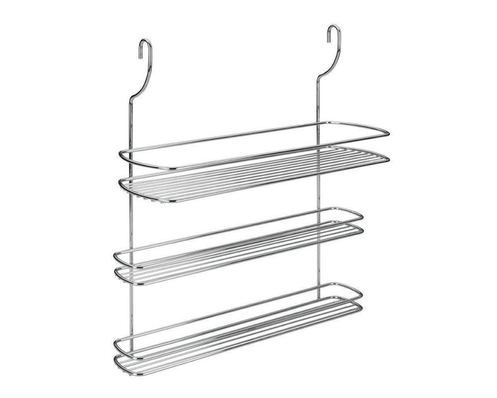 MENSOLA 3 PIANI PORTA SPEZIE + P/ROTOLO CROM.LONARDO 3