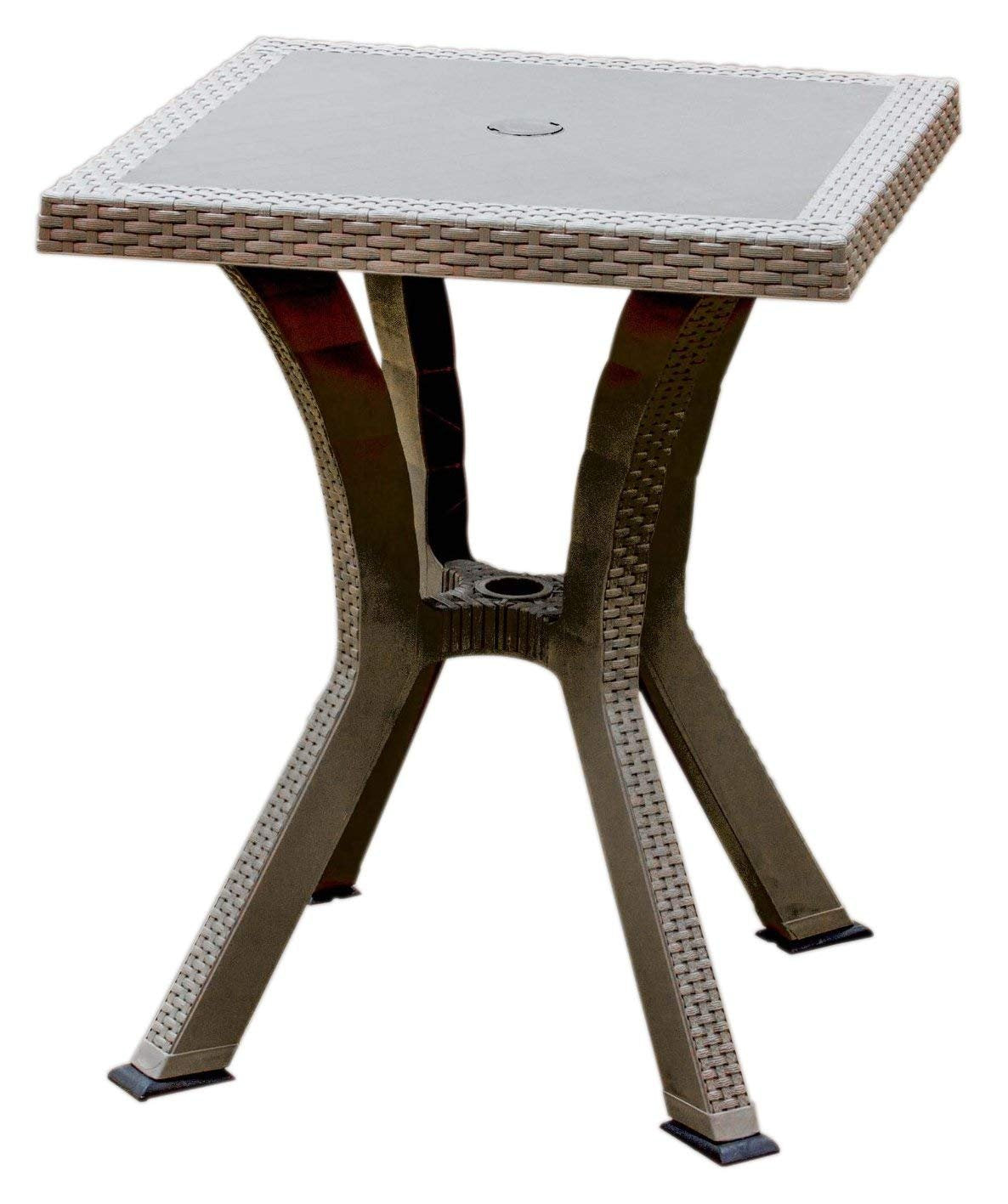 TAVOLO MODELLO GASTONE COLORE MARRONE 60 X 60 X 70 CM - DIMAPLAST PAS096MA