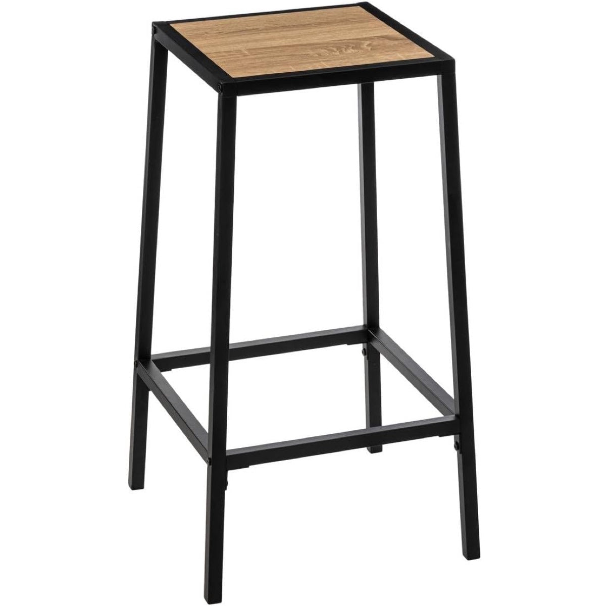 Set 2 Sgabelli da Bar Aliaj Effetto Rovere Naturale 4