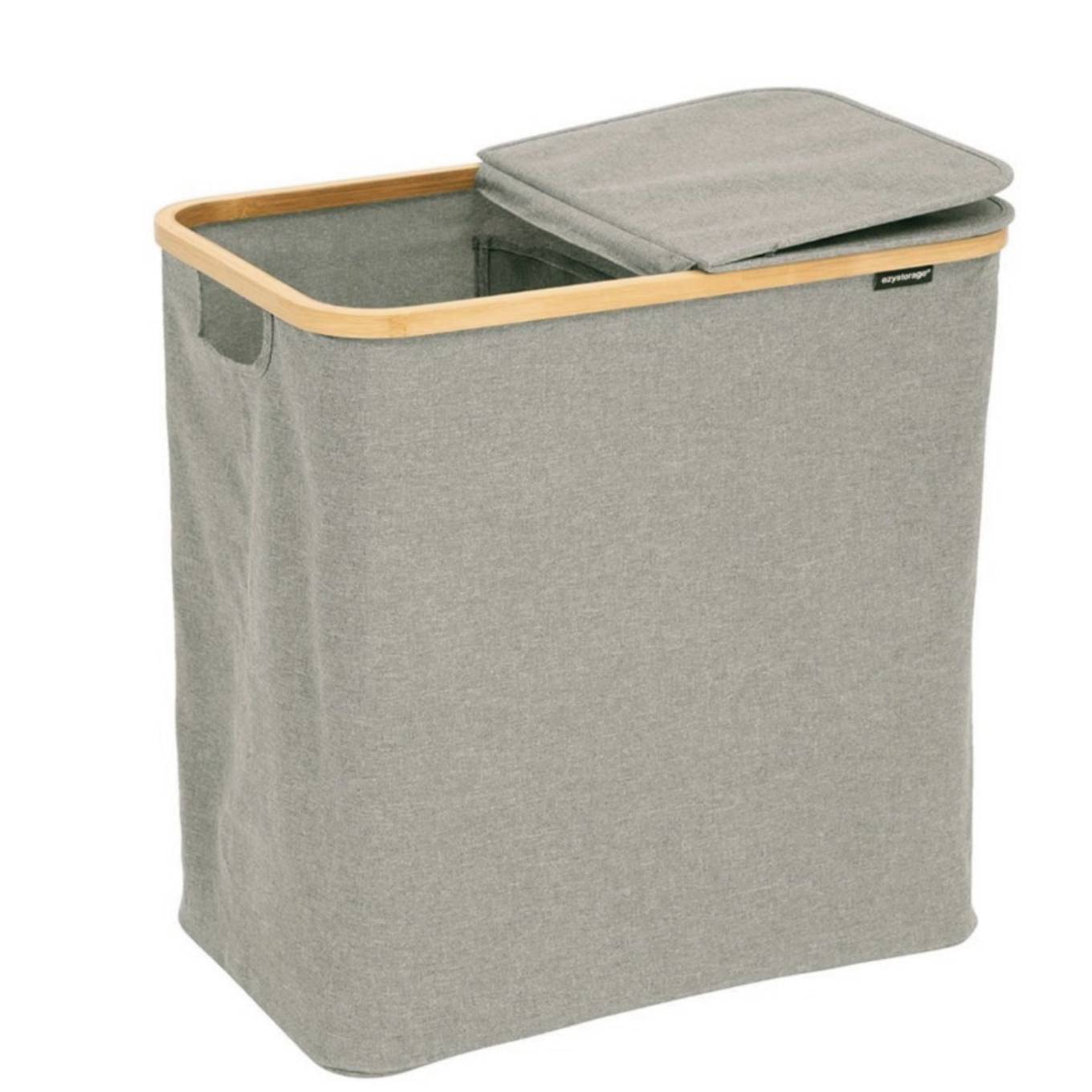 Portabiancheria a 2 Scomparti in Tessuto ‚Äì Salvaspazio