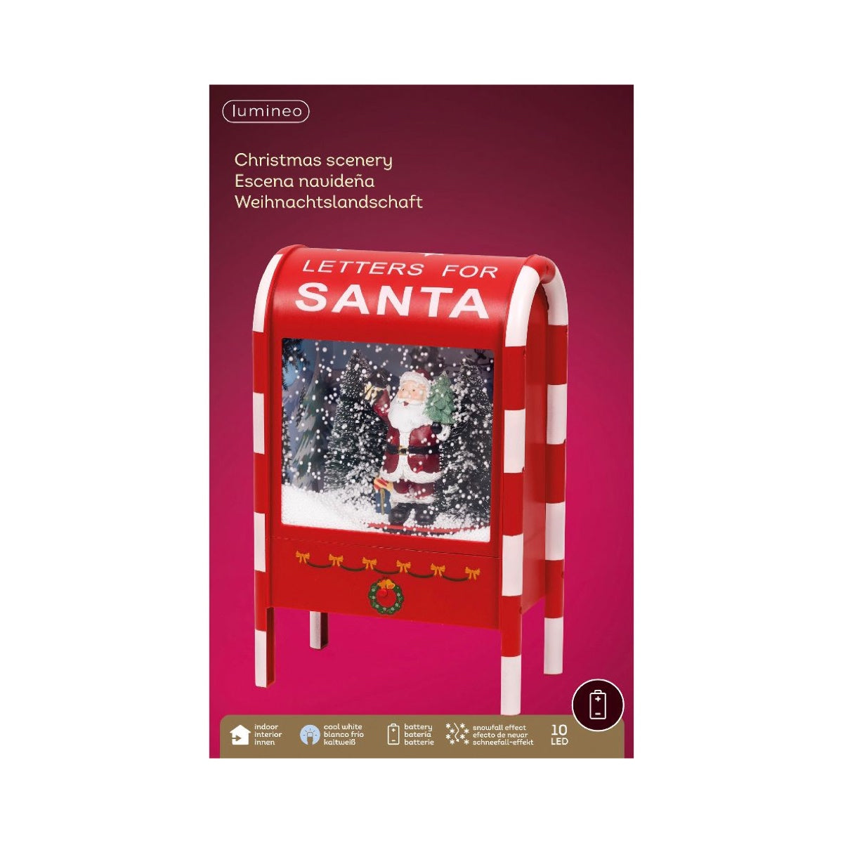 Cassetta Postale Natalizia a LED