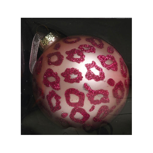 Pallina rosa maculata 8 cm