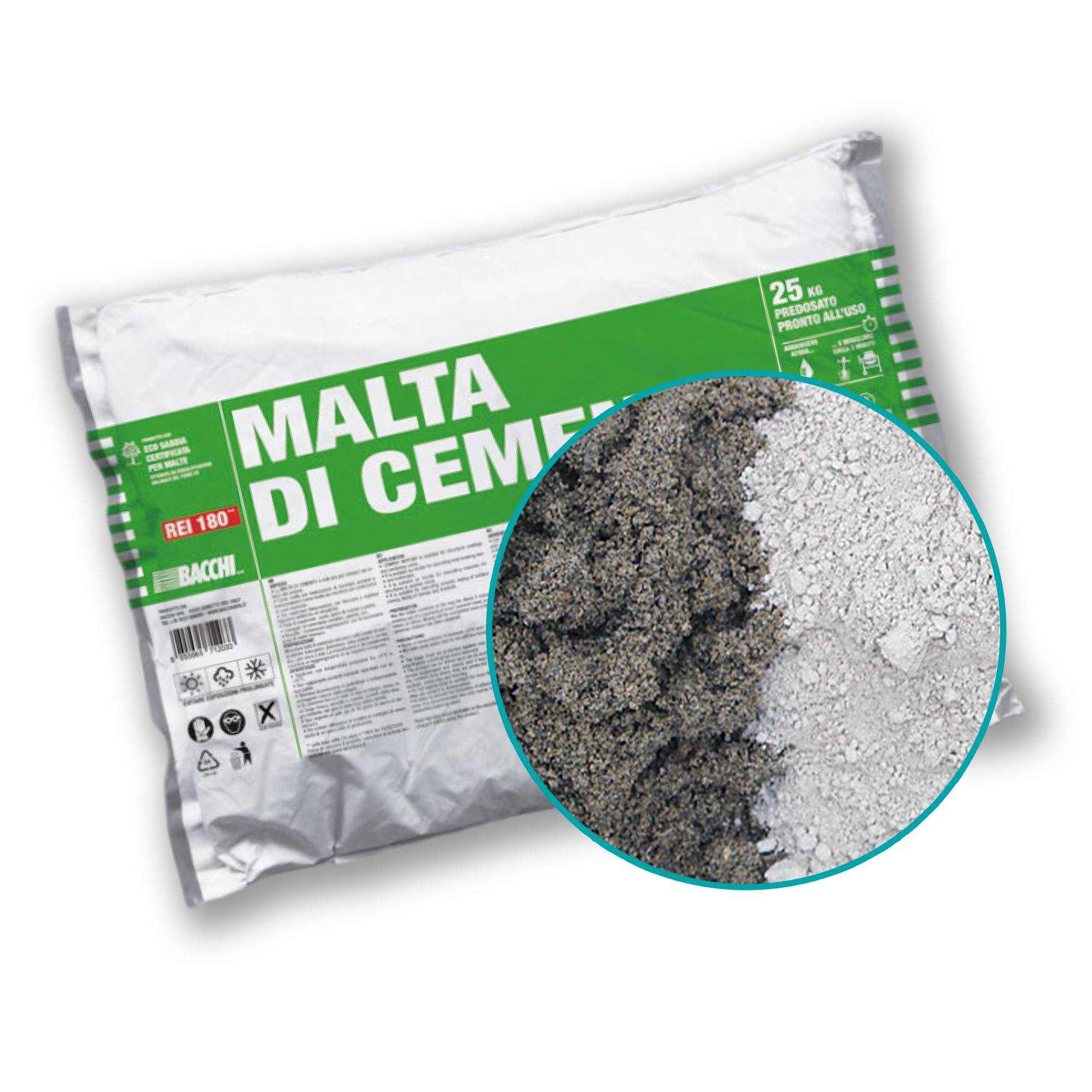 Malta di cemento in sacco 25Kg