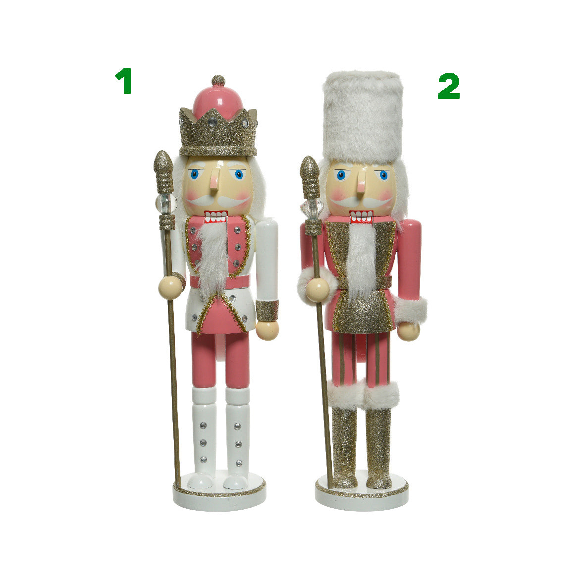 Schiaccianoci natalizio rosa