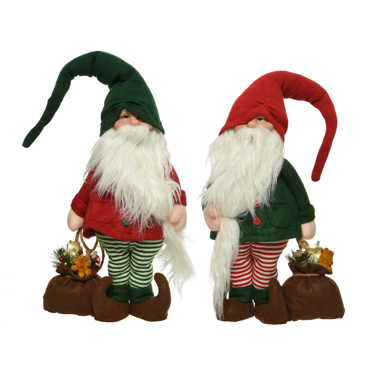 Gnomo con lanterna LED 85 cm