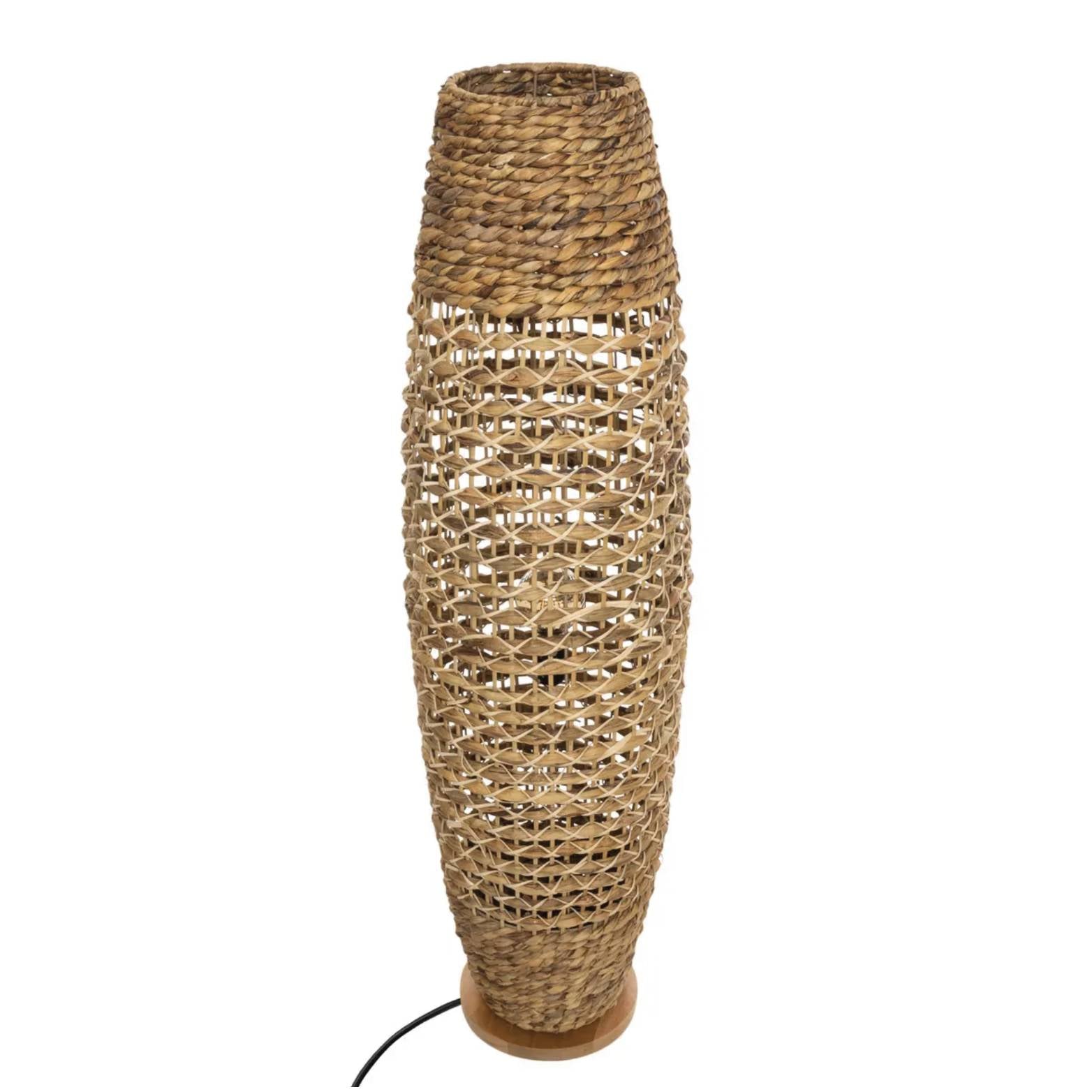 Lampada da terra "Sand" H118 cm in carta e legno di faggio