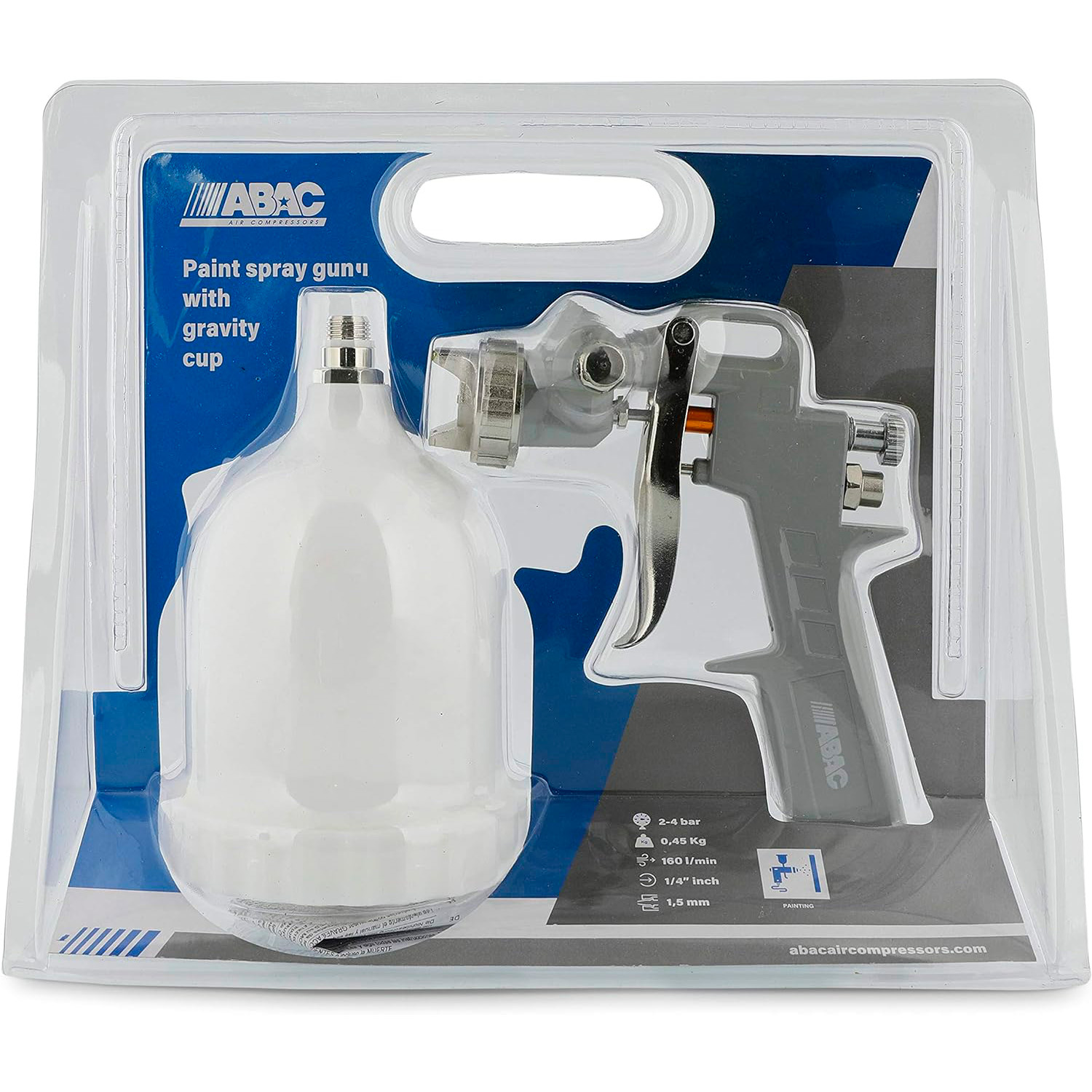 ABAC Pistola a Spruzzo per Verniciare G-540F 600ml